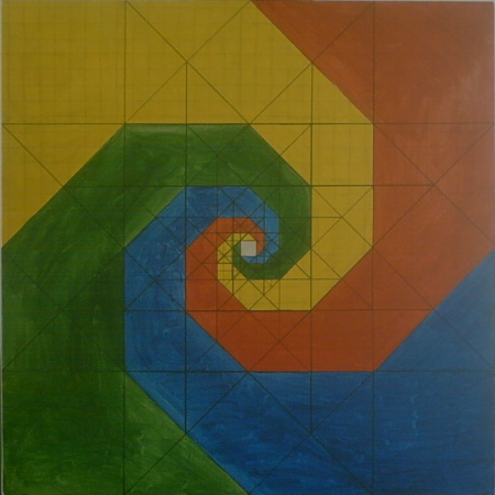 Original Spiral Fractal painting in RL